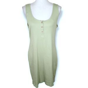 AMBIANCE PISTACHIO GREEN BODYCON TANK DRESS SZ.1X GUC